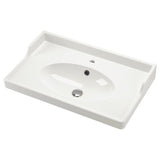 RUTSJÖN wash-basin, white, 82x49 cm