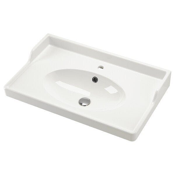 Ikea RUTSJÖN - Washbasin, white, 82x49 cm