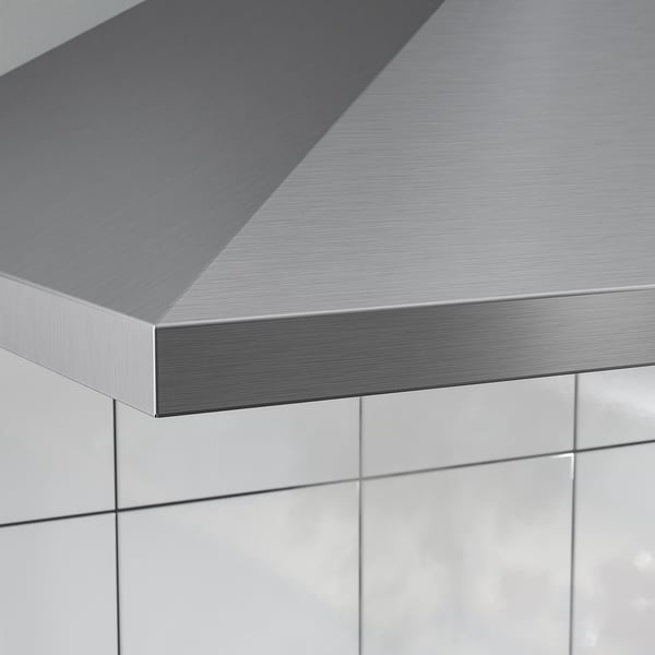 RYTMISK wall mounted extractor hood, stainless steel, 90 cm