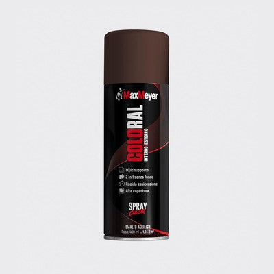 SPRAY COLOR RAL 8017 GLOSSY BROWN ML 4