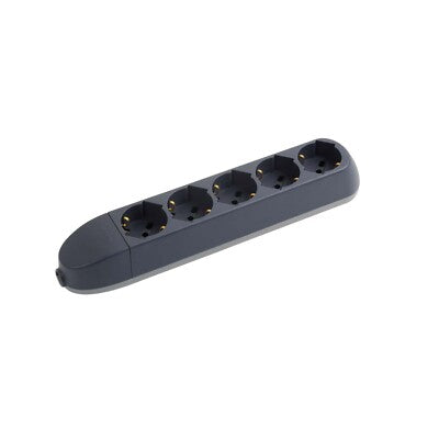 POWER STRIP WITHOUT CABLE 5 UNIVERSAL SOCKETS