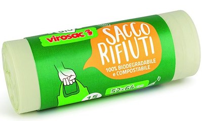 BIO WASTE BAG WITH HANDLES - 52X64CM