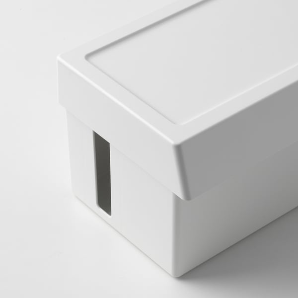 SÄTTING cable management box with lid, 32x13x14 cm