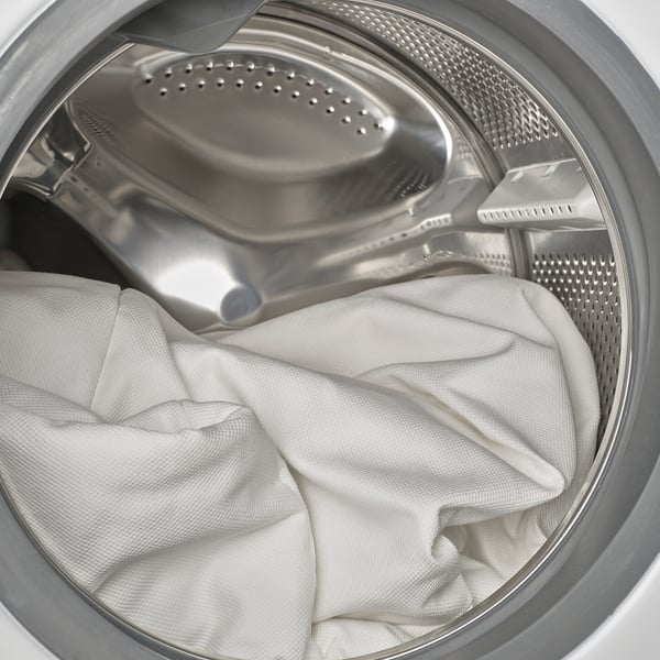 SAGESUND upholstered bed frame, Gräsbo white/Leirsund, 160x200 cm