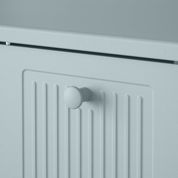 SÅGMÄSTARE cabinet, light grey-blue, 83x36x128 cm
