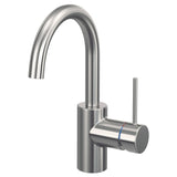 SALLSJÖN mixer tap single side lever, stainless steel colour