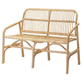 SALNÖ bench, rattan, 113x84x58 cm