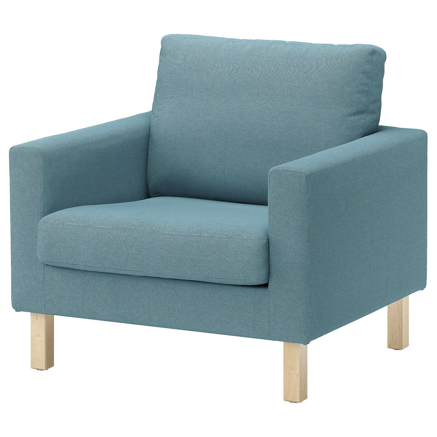 SALTSJÖBADEN cover for armchair, Fridtuna dark grey-blue