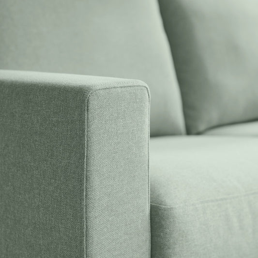 SALTSJÖBADEN 3-seat sofa, Gunnared light green, 205 cm