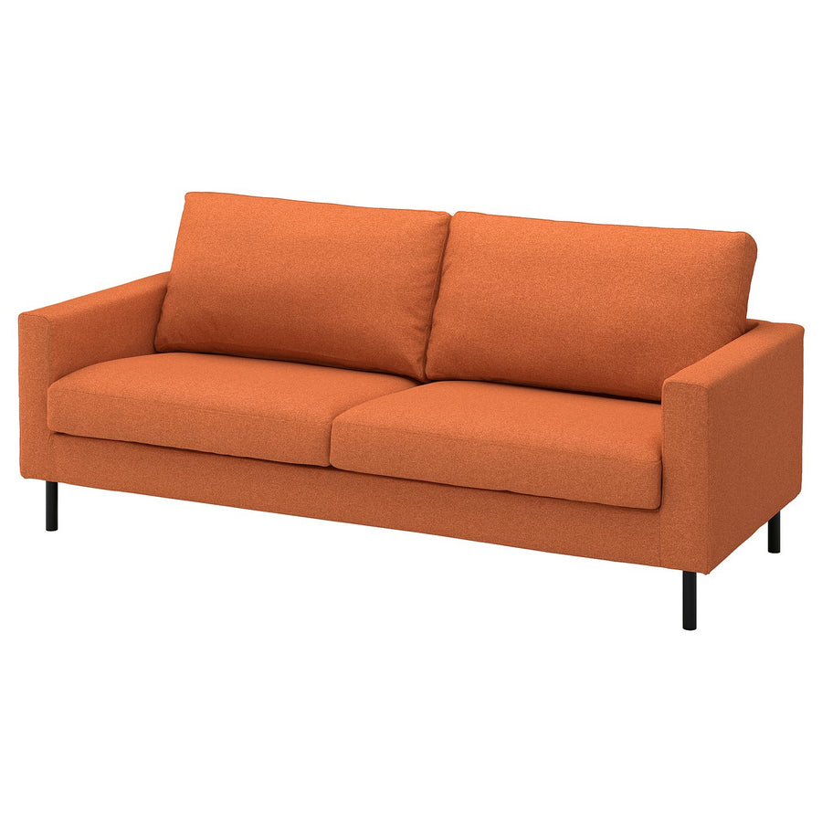 SALTSJÖBADEN 3-seat sofa, Tonerud red-brown, 205 cm