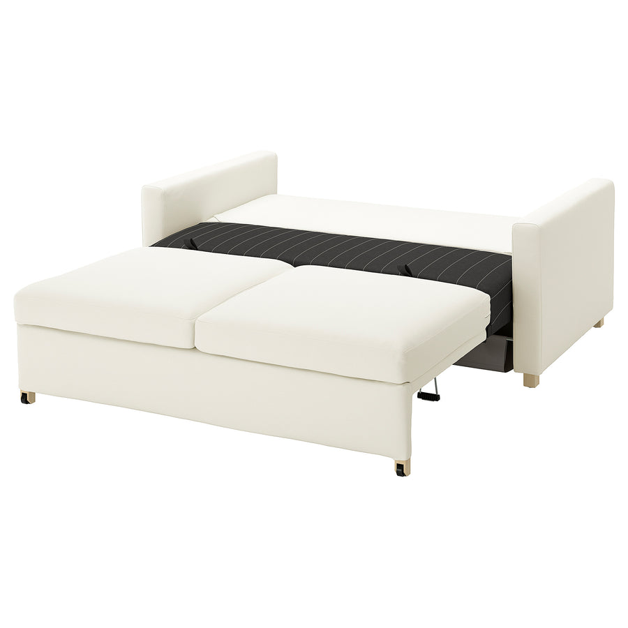 SALTSJÖBADEN 2-seat sofa-bed, Blekinge white, 198x185 cm