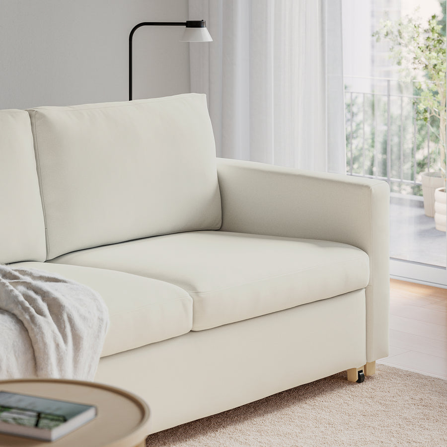 SALTSJÖBADEN 2-seat sofa-bed, Blekinge white, 198x185 cm