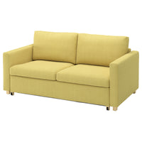 SALTSJÖBADEN 2-seat sofa-bed, Fridtuna yellow, 185 cm