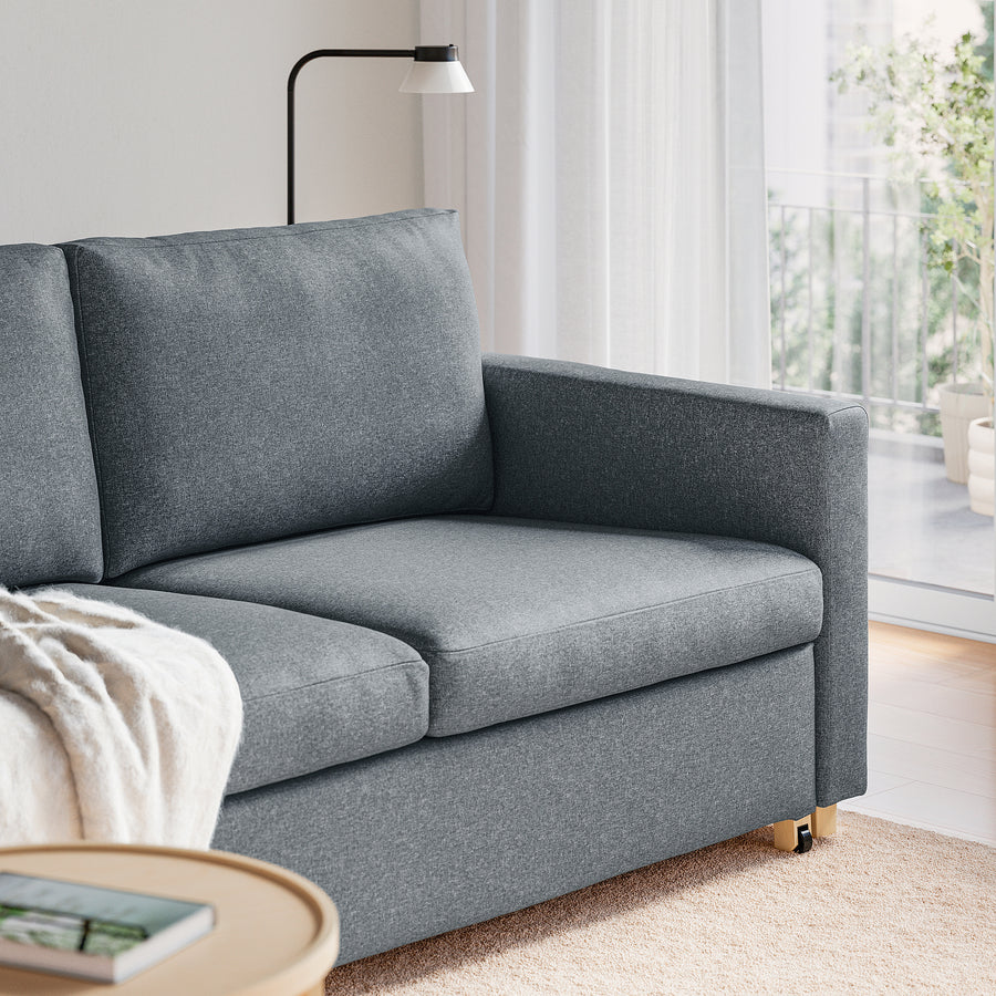 SALTSJÖBADEN 2-seat sofa-bed, Gunnared medium grey, 185 cm