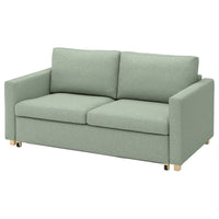 SALTSJÖBADEN 2-seat sofa-bed, Gunnared light green, 185 cm