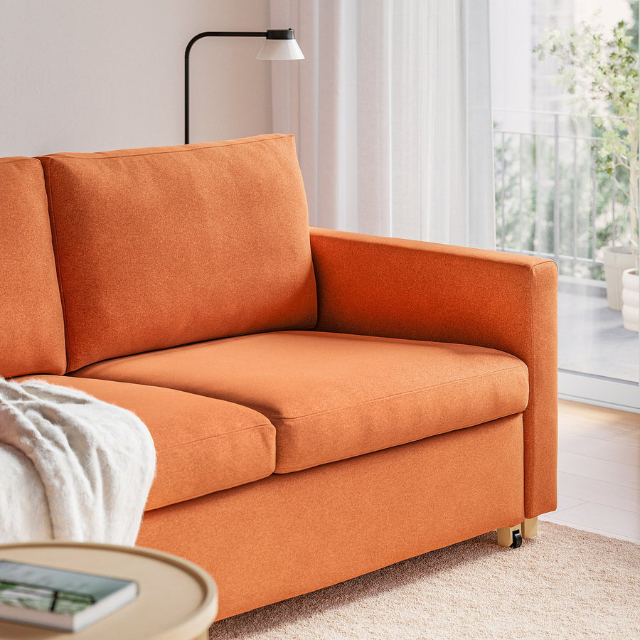 SALTSJÖBADEN 2-seat sofa-bed, Tonerud red-brown, 198x185 cm