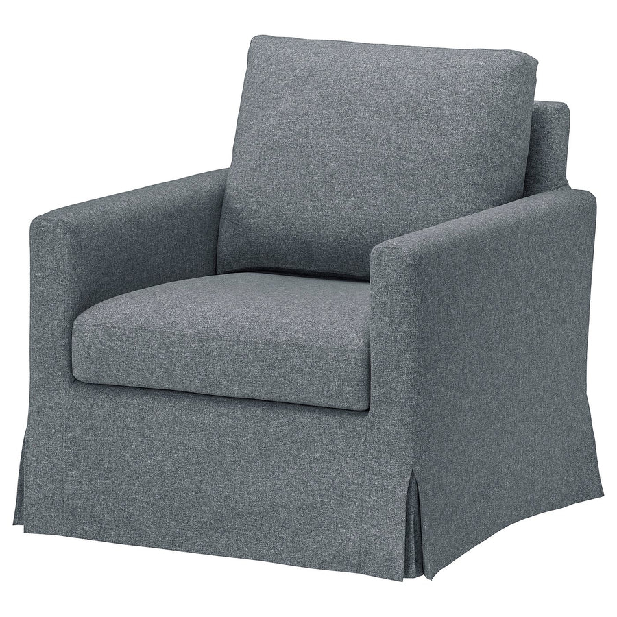 SALTSJÖBADEN cover for rocking/swivel armchair, Gunnared medium grey