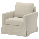 SALTSJÖBADEN rocking and swivel armchair, Fridtuna light beige