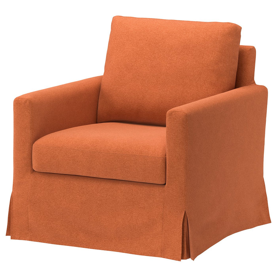 SALTSJÖBADEN rocking and swivel armchair, Tonerud red-brown