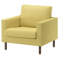SALTSJÖBADEN armchair, Fridtuna yellow, 93x90x88 cm