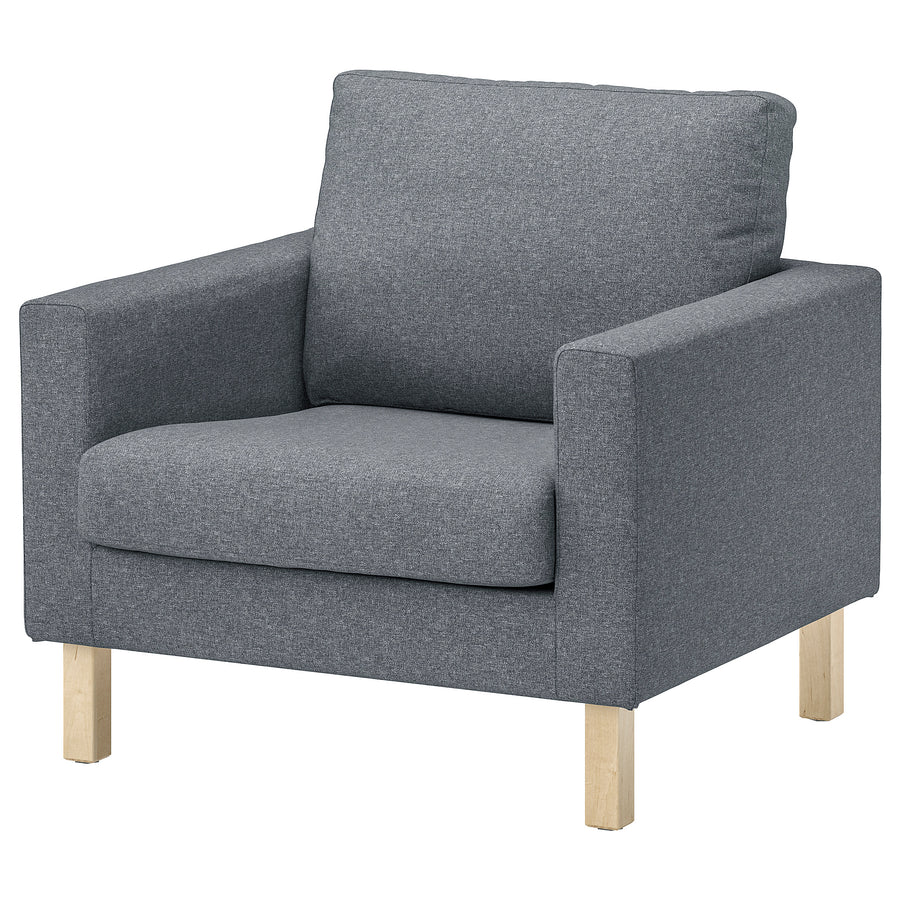 SALTSJÖBADEN armchair, Gunnared medium grey, 93x90x88 cm