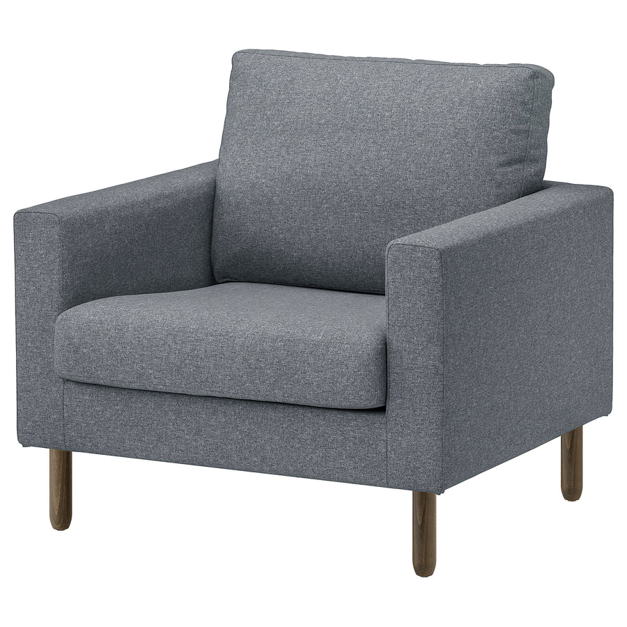 SALTSJÖBADEN armchair, Gunnared medium grey, 93x90x88 cm