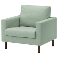 SALTSJÖBADEN armchair, Gunnared light green, 93x90x88 cm