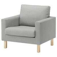 SALTSJÖBADEN armchair, Tonerud grey, 93x90x88 cm
