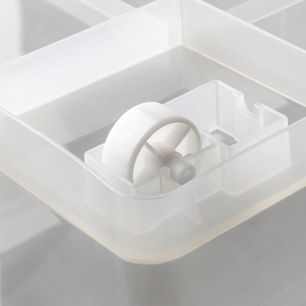 SAMLA box with lid, transparent, 79x57x43 cm/130 l