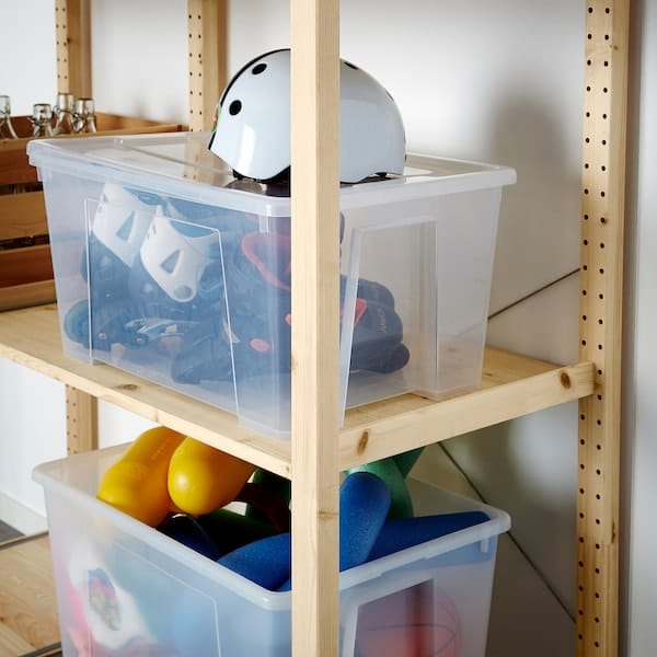 Ikea SAMLA - Box, transparent, 56x39x28 cm/45 l