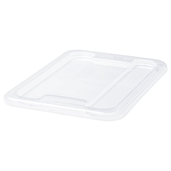 SAMLA lid for box 5 l, transparent, 28x20 cm