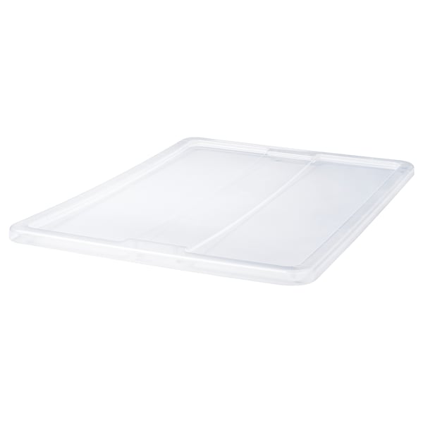 SAMLA lid for box 55/130 l, transparent, 79x57 cm