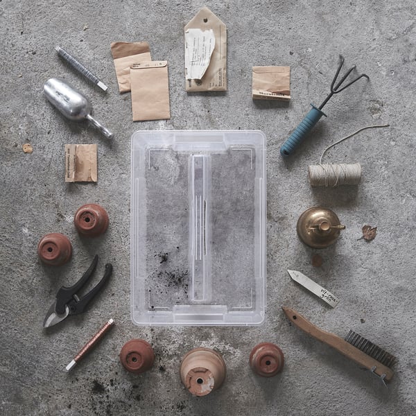 SAMLA insert for box 11/22 l, transparent, 37x25x12 cm