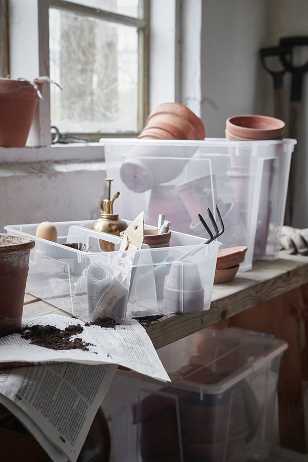 SAMLA insert for box 11/22 l, transparent, 37x25x12 cm