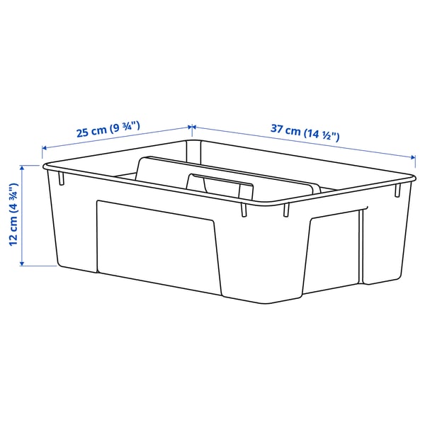 SAMLA insert for box 11/22 l, transparent, 37x25x12 cm