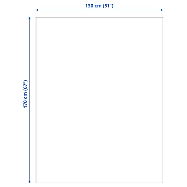 SANDBRODD throw, dark yellow, 130x170 cm