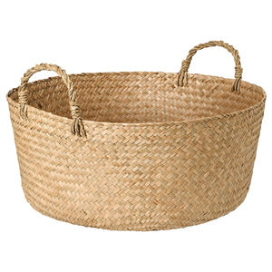 SANDJORD basket, sedge, 46x20 cm