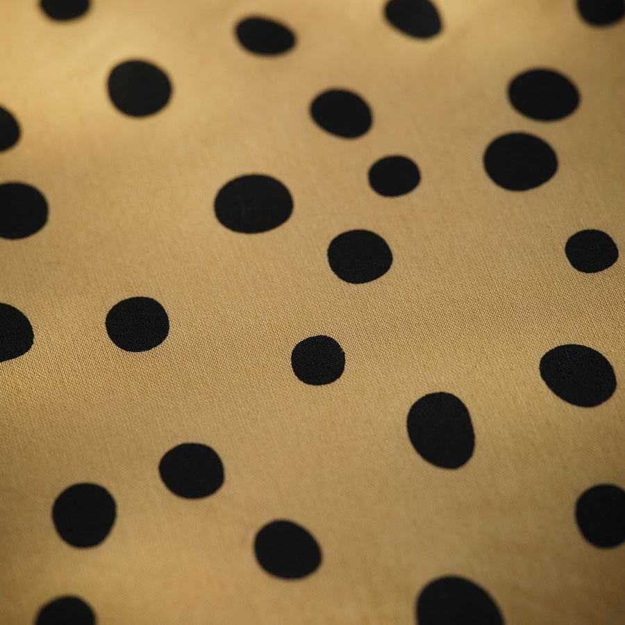 SANDLÖPARE fitted sheet, light brown/cheetah pattern, 90x200 cm