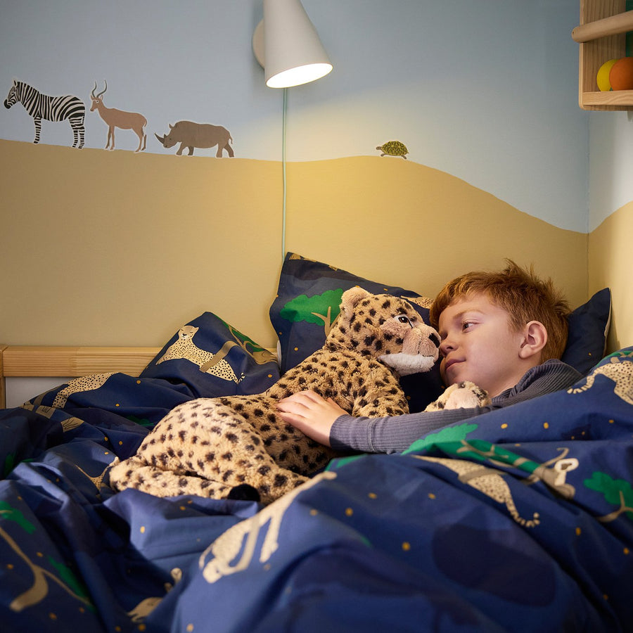 SANDLÖPARE soft toy, cheetah/beige, 50 cm