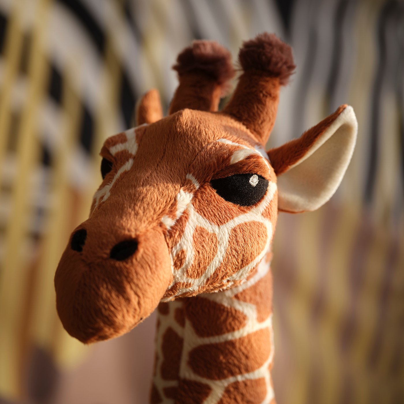 SANDLÖPARE soft toy, giraffe/brown, 70 cm