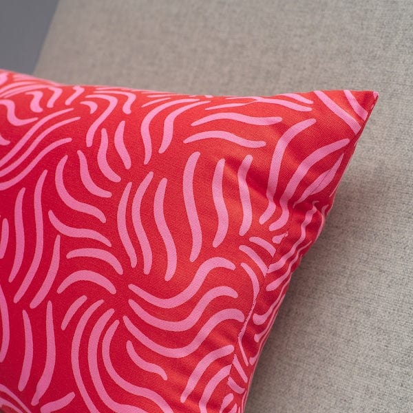 Ikea SANDMOTT - Pillow, bright red/bright pink,30x58 cm