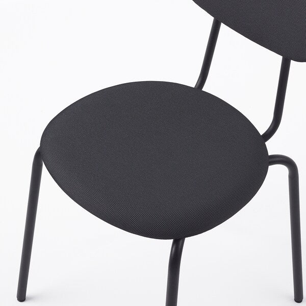 SANDSBERG / ÖSTANÖ - Table and 4 chairs, black black/Remmarn dark grey,110 cm