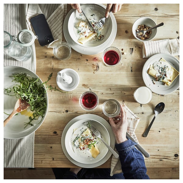 SANDSKÄDDA side plate, light grey-beige, 20 cm