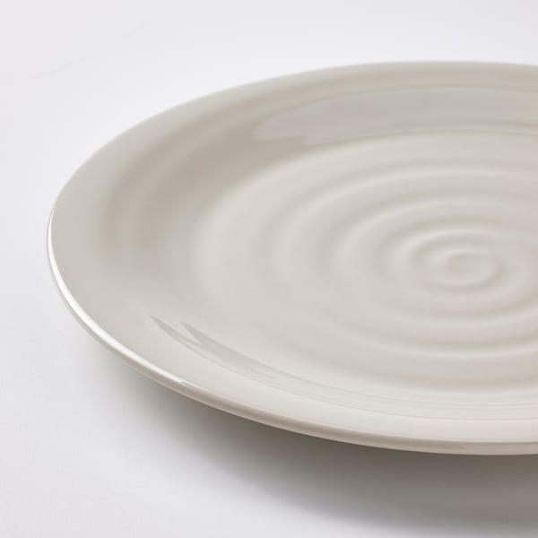 SANDSKÄDDA plate, light grey-beige, 26 cm, 4 pack
