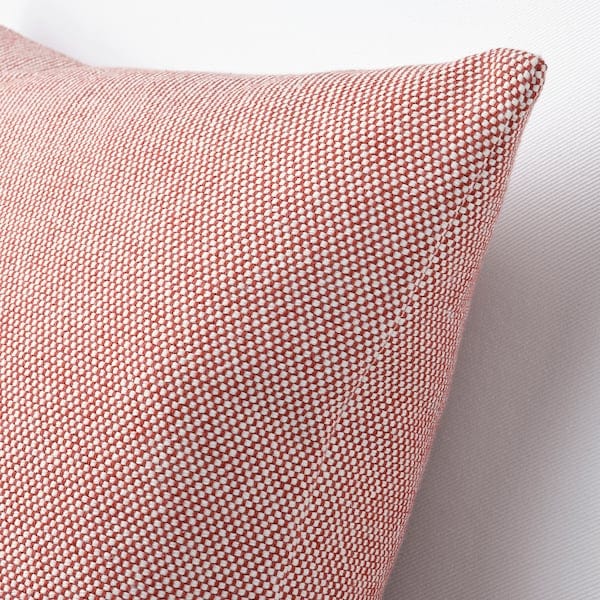 Ikea SANDTRAV - Pillow cover, red/white,45x45 cm