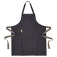 SANDVIVA apron, dark grey, 69x85 cm
