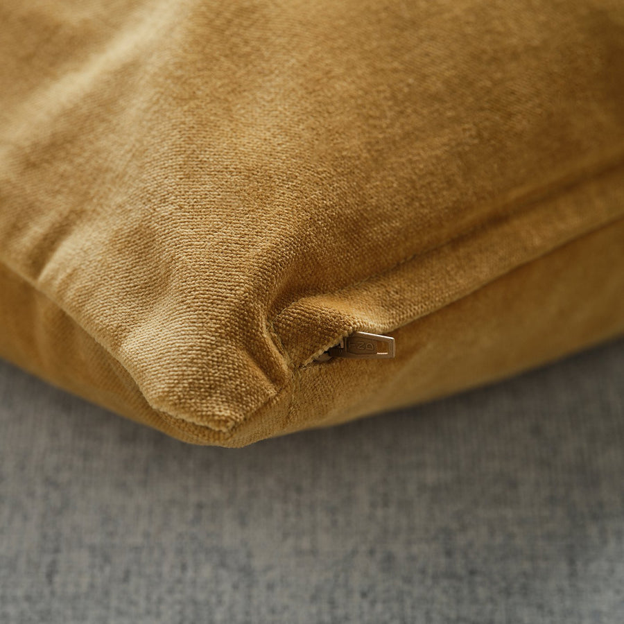 SANELA cushion cover, yellow-brown, 65x65 cm