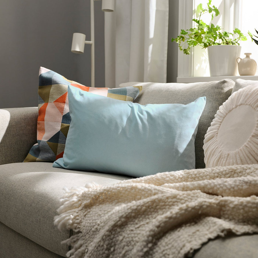 SANELA cushion cover, light blue, 40x58 cm