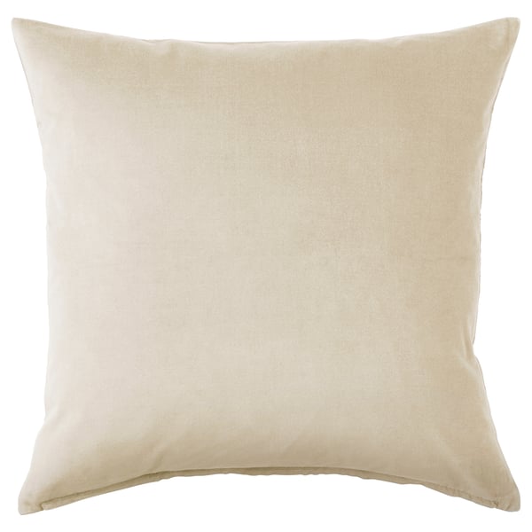 SANELA cushion cover, light beige, 65x65 cm