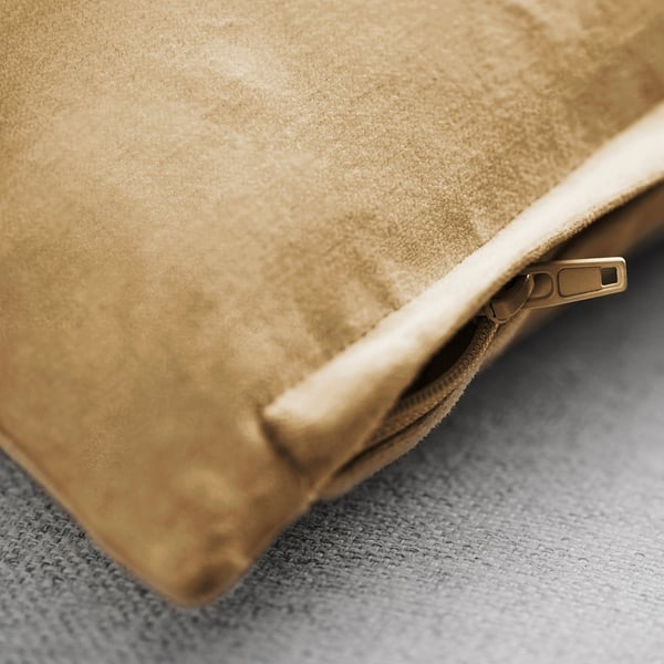 SANELA cushion cover, beige-yellow, 50x50 cm